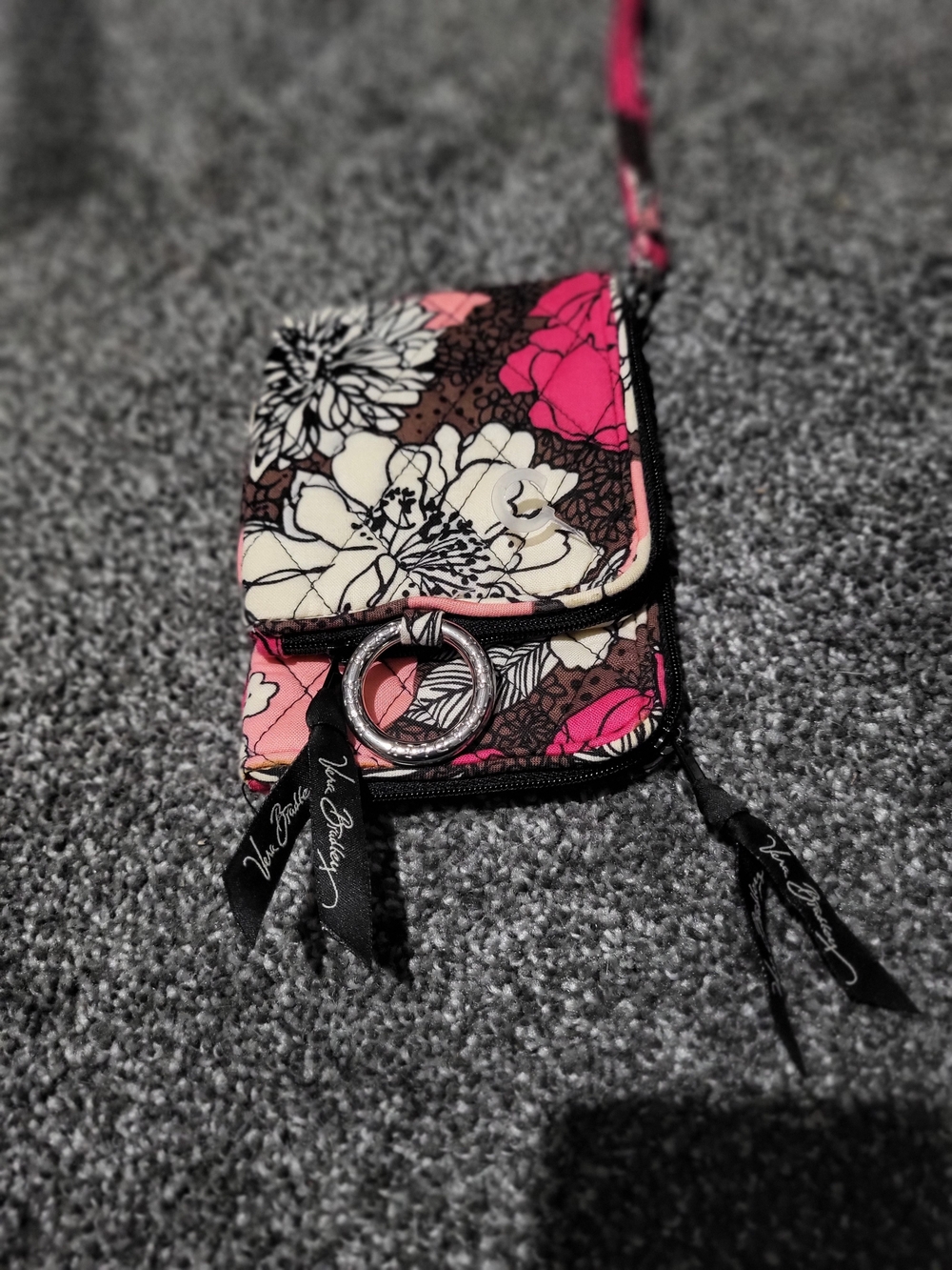 Vera Bradley Pink Floral Quilted Wallet